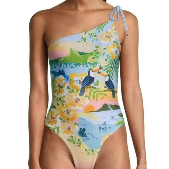 FARM Rio Colorful Rio One Piece Swimsuit - Picture 1 of 14